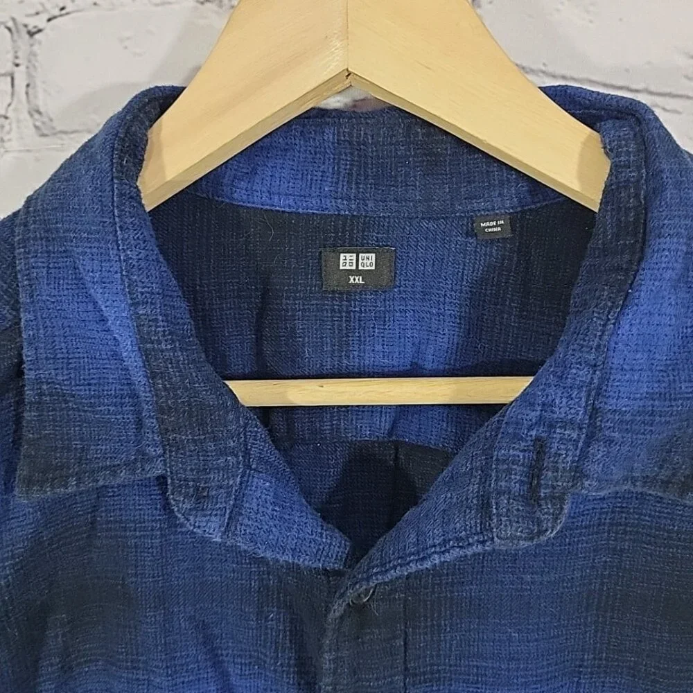 Button-Front Shirts Lot Of 4 Mens Sz XXL Assorted Casual Plaid Work‎